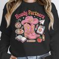 Retro Howdy Partners Cowgirl Cowboy Teacher Back To School Women Crewneck Sweatshirt, funny design Retro Howdy Partners Cowgirl Cowboy Teacher Back To School Women Crewneck Sweatshirt, funny design