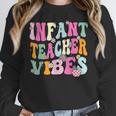 Retro Infant Teacher Vibes Women Daycare Teacher Women Crewneck Sweatshirt, funny design Retro Infant Teacher Vibes Women Daycare Teacher Women Crewneck Sweatshirt, funny design