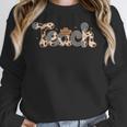 Retro Teacher Western Country Cowboy Cowgirl Back To School Women Crewneck Sweatshirt, funny design