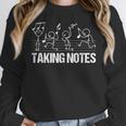 Retro Vintage Musical Taking Notes Teachers Music Love Women Crewneck Sweatshirt, funny design Retro Vintage Musical Taking Notes Teachers Music Love Women Crewneck Sweatshirt, funny design