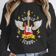 Rockin 50 Days Of School 50th Day Of School Teacher Student Men Women Girls Kids Women Crewneck Sweatshirt, funny design