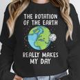 Rotation Of The Earth Makes My Day Science Teacher Earth Day Women Crewneck Sweatshirt, Science Teacher Gifts, funny design Rotation Of The Earth Makes My Day Science Teacher Earth Day Women Crewneck Sweatshirt, Science Teacher Gifts, funny design
