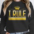 I Rule Math Ruler Mathematics Pun Math Teacher Men Women Girls Kids Women Crewneck Sweatshirt, funny design I Rule Math Ruler Mathematics Pun Math Teacher Men Women Girls Kids Women Crewneck Sweatshirt, funny design