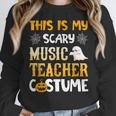This Is My Scary Music Teacher Halloween Costumes Pajama Women Crewneck Sweatshirt, funny design This Is My Scary Music Teacher Halloween Costumes Pajama Women Crewneck Sweatshirt, funny design