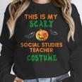 My Scary Social Studies Teacher Costume Halloween Men Women Women Crewneck Sweatshirt, funny design My Scary Social Studies Teacher Costume Halloween Men Women Women Crewneck Sweatshirt, funny design