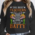 School Teacher A Bit Batty Teaching Bat Halloween Costume Women Crewneck Sweatshirt, funny design School Teacher A Bit Batty Teaching Bat Halloween Costume Women Crewneck Sweatshirt, funny design