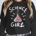 Science Girl Chemistry Biology Student Teacher Women Crewneck Sweatshirt, Science Teacher Gifts, funny design