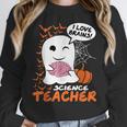 Science Teacher Cute Ghost Halloween Teacher Men Women Women Crewneck Sweatshirt, Science Teacher Gifts, funny design Science Teacher Cute Ghost Halloween Teacher Men Women Women Crewneck Sweatshirt, Science Teacher Gifts, funny design