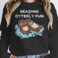 Sea Otter Book Reading Shirt For Bookworm Teachers Women Crewneck Sweatshirt, funny design