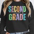 Second Grade Team Heart Teacher Student Back To School Girls Women Crewneck Sweatshirt, funny design