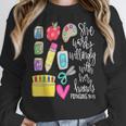She Works Willingly With Her Hands Proverbs Daycare Teacher Men Women Women Crewneck Sweatshirt, funny design She Works Willingly With Her Hands Proverbs Daycare Teacher Men Women Women Crewneck Sweatshirt, funny design
