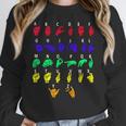 Sign Language Alphabet For ASL Interpreter Deaf Teacher Stud For Men Women Girls Kids Women Crewneck Sweatshirt, funny design Sign Language Alphabet For ASL Interpreter Deaf Teacher Stud For Men Women Girls Kids Women Crewneck Sweatshirt, funny design