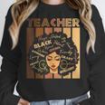 Smart Teacher Afro Girl Melanin African American Wowen Women Crewneck Sweatshirt, funny design