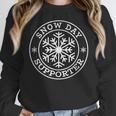 Snow Day Supporter Teacher Student Winter Snowflake Women Crewneck Sweatshirt, funny design Snow Day Supporter Teacher Student Winter Snowflake Women Crewneck Sweatshirt, funny design
