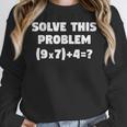 Solve This Problem 9X7467 Elementary Math Teacher Women Crewneck Sweatshirt, funny design Solve This Problem 9X7467 Elementary Math Teacher Women Crewneck Sweatshirt, funny design