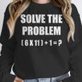 Solve The Problem Math Teacher Joke 67 Six Seven Meme Women Crewneck Sweatshirt, funny design Solve The Problem Math Teacher Joke 67 Six Seven Meme Women Crewneck Sweatshirt, funny design