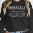 Spanglish Definition Spanish Teacher Bilingual Maestra Women Crewneck Sweatshirt, funny design Spanglish Definition Spanish Teacher Bilingual Maestra Women Crewneck Sweatshirt, funny design