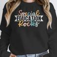Special Education Rocks Sped Teacher Students Back To School Women Crewneck Sweatshirt, funny design Special Education Rocks Sped Teacher Students Back To School Women Crewneck Sweatshirt, funny design
