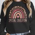 Special Education Shirt Teacher SPED Leopard Boho Rainbow Women Crewneck Sweatshirt, funny design Special Education Shirt Teacher SPED Leopard Boho Rainbow Women Crewneck Sweatshirt, funny design