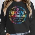 Special Education Squad Dream Team SPED Teacher Back School Women Crewneck Sweatshirt, funny design