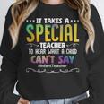 Special Teacher Daycare School Childcare Infant Teacher Women Crewneck Sweatshirt, funny design