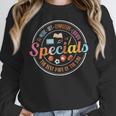 Special Teacher Music Art Library Physical Education Women Crewneck Sweatshirt, funny design