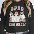 SPED Boo Crew Halloween Floral Ghost Special Ed SPED Teacher For Men Women Kids Women Crewneck Sweatshirt, funny design