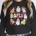 SPED Teacher Halloween Spooky Special Education Team Men Women Kids Women Crewneck Sweatshirt, funny design SPED Teacher Halloween Spooky Special Education Team Men Women Kids Women Crewneck Sweatshirt, funny design