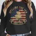 Spilling The Tea Since 1773 American History Teacher Vintage Women Crewneck Sweatshirt, History Teacher Gifts, funny design