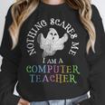 This Is My Spooky COMPUTER TEACHER Costume Don't Scare Me Women Crewneck Sweatshirt, funny design