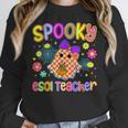 Spooky ESOL Teacher Halloween ESOL Teaching Coquette Women Crewneck Sweatshirt, funny design Spooky ESOL Teacher Halloween ESOL Teaching Coquette Women Crewneck Sweatshirt, funny design