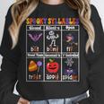 Spooky Syllables Teacher Halloween Educational Kids Women Crewneck Sweatshirt, funny design
