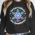 Spread Kindness Like Snowflakes Christmas Teacher Unity Day Women Crewneck Sweatshirt, funny design
