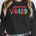 Square Root 4489 Slang Math Teacher Six Seven 6 7 Meme 67 Women Crewneck Sweatshirt, funny design