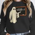 Square Root 67 Ghost Math Teacher 4489 Meme Halloween Women Crewneck Sweatshirt, funny design Square Root 67 Ghost Math Teacher 4489 Meme Halloween Women Crewneck Sweatshirt, funny design