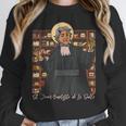 St Jean Baptiste De La Salle Patron Saint Education Teachers Women Crewneck Sweatshirt, funny design