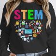 STEM Science Technology Engineering Math Teacher Women Crewneck Sweatshirt, Science Teacher Gifts, funny design