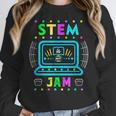 STEM Teacher Shirt STEM Teacher Tshirts STEM Is My Jam Women Crewneck Sweatshirt, funny design