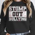 Stomp Out Bullying Back To School Education Teacher Women Crewneck Sweatshirt, funny design