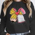 Student Teacher Coquette Bow Pencil Back To School First Day Women Crewneck Sweatshirt, funny design Student Teacher Coquette Bow Pencil Back To School First Day Women Crewneck Sweatshirt, funny design
