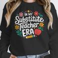 In My Substitute Teacher Era Women Crewneck Sweatshirt, funny design
