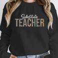 Substitute Teacher Supplies For Teachers Leopard For Men Women Women Crewneck Sweatshirt, funny design