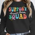 Support Dream Services Team Groovy Teacher Support Squad Women Crewneck Sweatshirt, Groovy Teacher Gifts, funny design Support Dream Services Team Groovy Teacher Support Squad Women Crewneck Sweatshirt, Groovy Teacher Gifts, funny design
