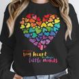 It Takes a Big Heart To Shape Little Minds Teacher Women Crewneck Sweatshirt, funny design It Takes a Big Heart To Shape Little Minds Teacher Women Crewneck Sweatshirt, funny design