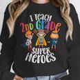 I Teach 2nd Grade Superheroes Back To School Teacher Men Women Girls Kids Women Crewneck Sweatshirt, 2nd Grade Teacher Gifts, funny design I Teach 2nd Grade Superheroes Back To School Teacher Men Women Girls Kids Women Crewneck Sweatshirt, 2nd Grade Teacher Gifts, funny design