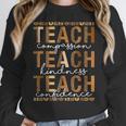 Teach Compassion Kindness Confidence History Teacher Women Crewneck Sweatshirt, History Teacher Gifts, funny design Teach Compassion Kindness Confidence History Teacher Women Crewneck Sweatshirt, History Teacher Gifts, funny design