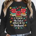 I Teach The Cutest Apples In The Orchard Cute Fall Teacher Women Crewneck Sweatshirt, funny design I Teach The Cutest Apples In The Orchard Cute Fall Teacher Women Crewneck Sweatshirt, funny design