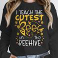 I Teach The Cutest Bees In The Beehive Teacher Women Crewneck Sweatshirt, funny design I Teach The Cutest Bees In The Beehive Teacher Women Crewneck Sweatshirt, funny design