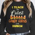I Teach The Cutest Candy Corn In The Patch Teacher Halloween Women Crewneck Sweatshirt, funny design I Teach The Cutest Candy Corn In The Patch Teacher Halloween Women Crewneck Sweatshirt, funny design