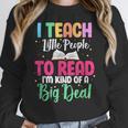 I Teach Little People To Read Reading Teacher For Men Women Girls Kids Women Crewneck Sweatshirt, funny design I Teach Little People To Read Reading Teacher For Men Women Girls Kids Women Crewneck Sweatshirt, funny design